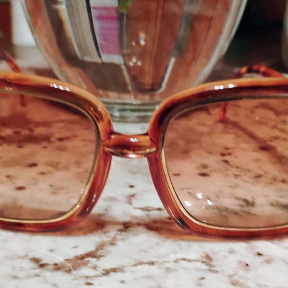 Women's Gradient Sunglasses - Brown and Gold
